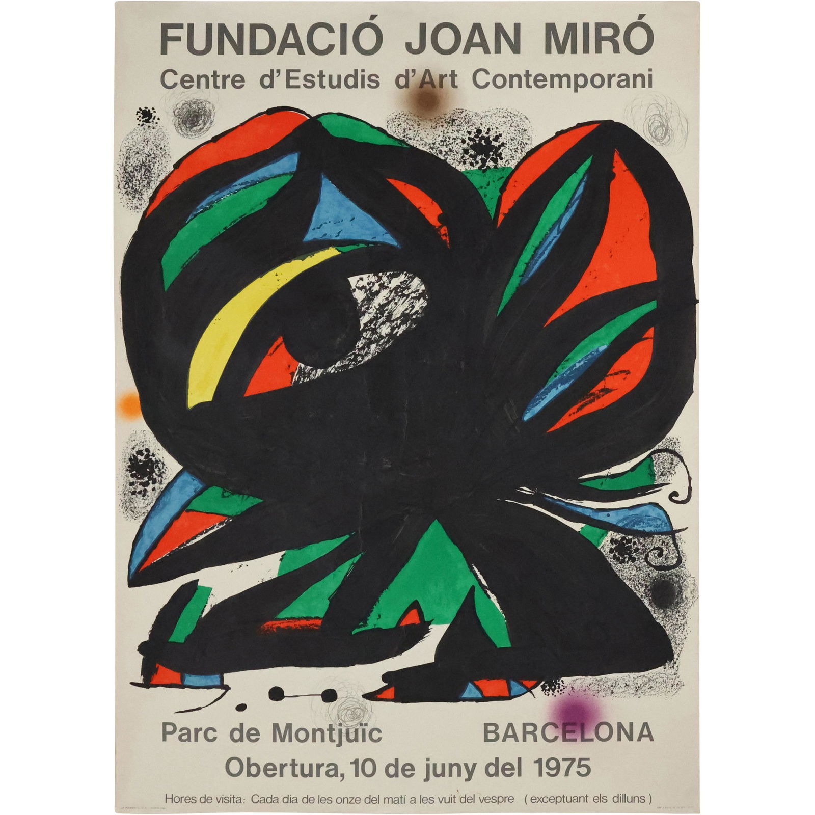 Fundacio Joan Miro Barcelona 1975 Exhibition Poster (1 of 7)