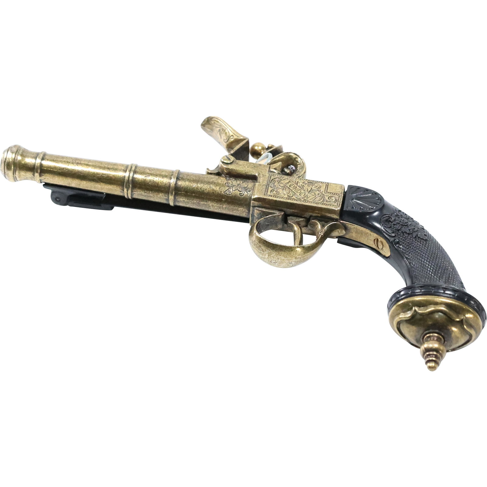 Replica "London" Fancy Pistol Gun with Bayonet: Replica "London" Fancy Pistol Gun with Bayonet. size: 5 x 12