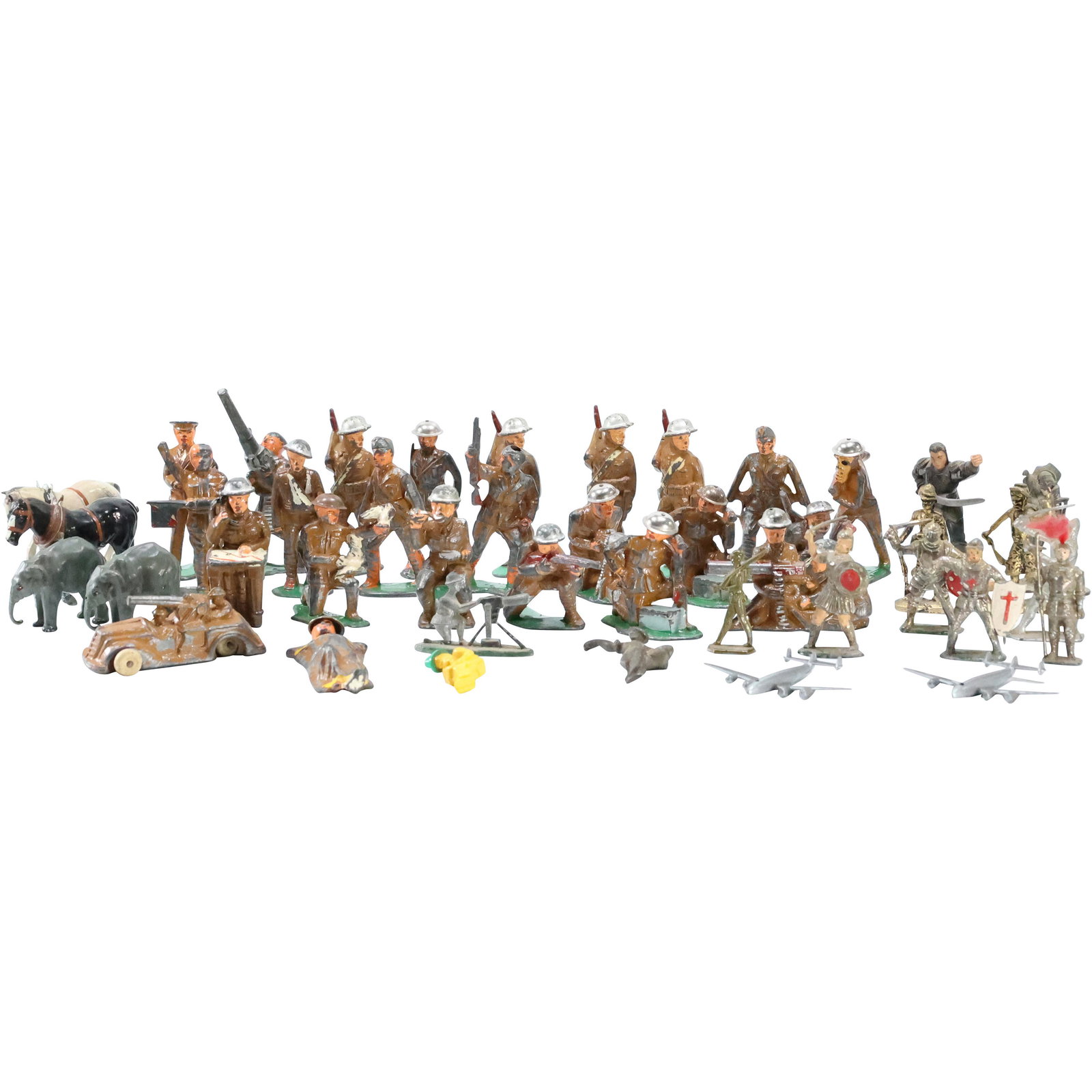 21 Assorted Leaded Military Toy Figures, Animals (1 of 14)