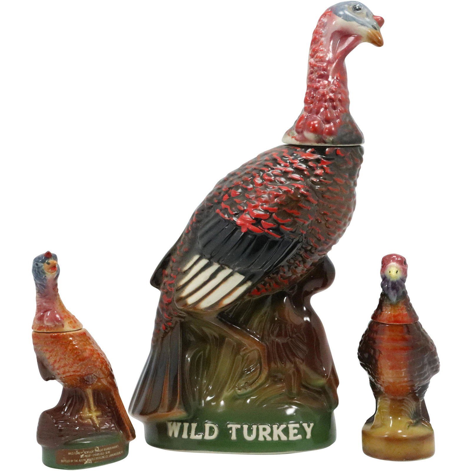 [3] Wild Turkey Ceramic Figure Liquor Bottles (1 of 19)