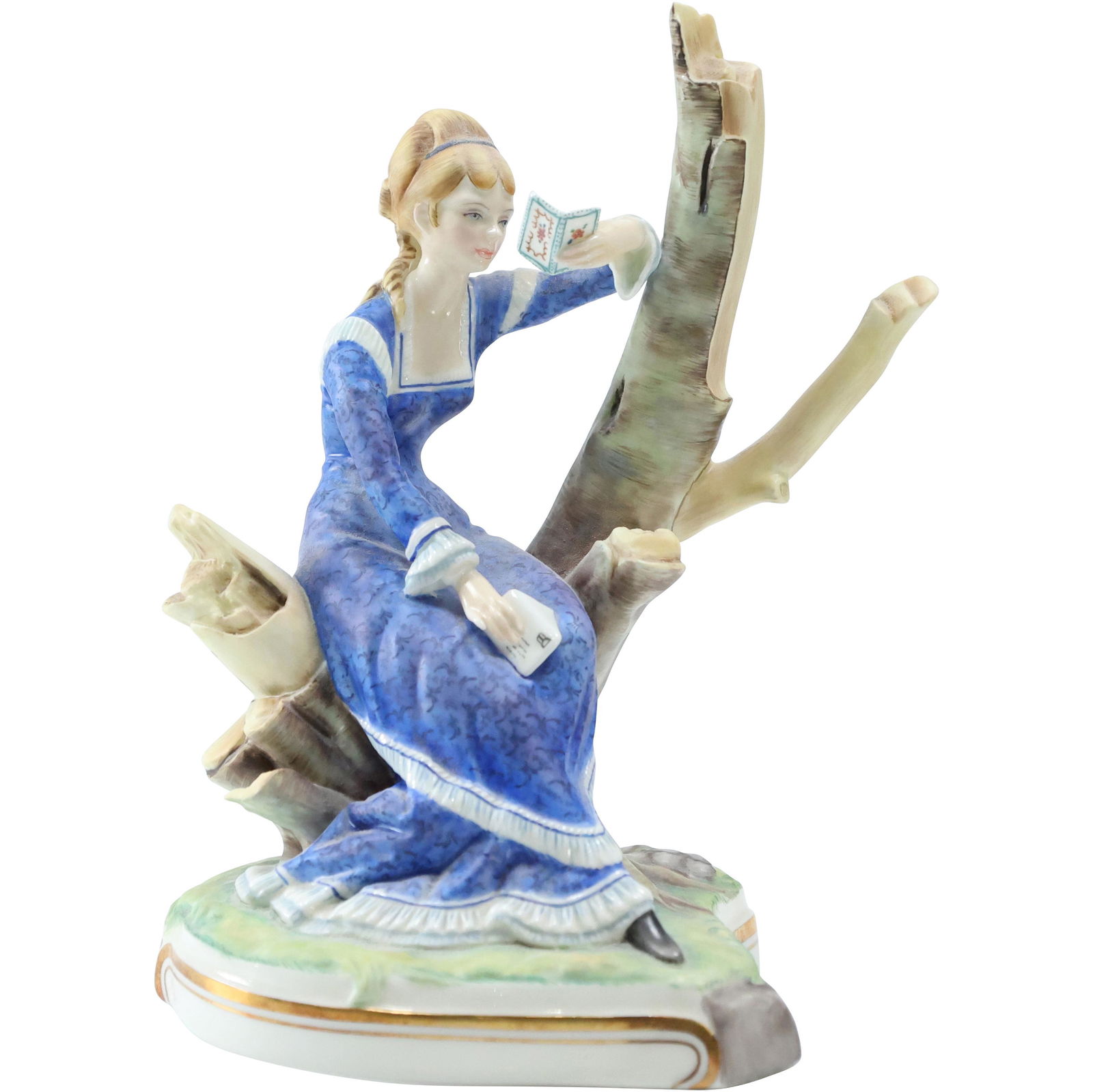 Royal Worcester CECELIA Porcelain Woman Reading Figure (1 of 7)