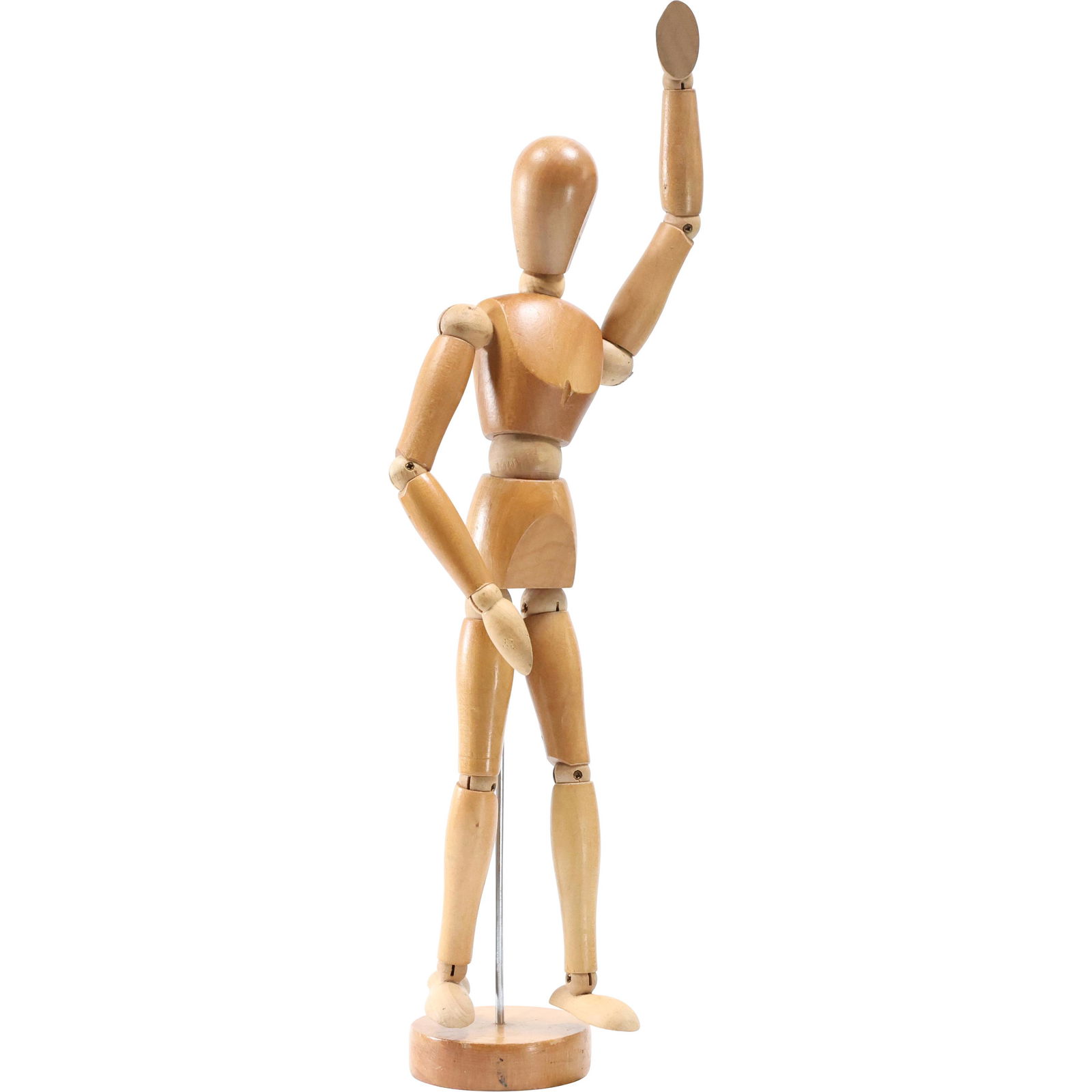 Blond Wood Jointed Body Mannequin Model Statue 13 in. (1 of 6)