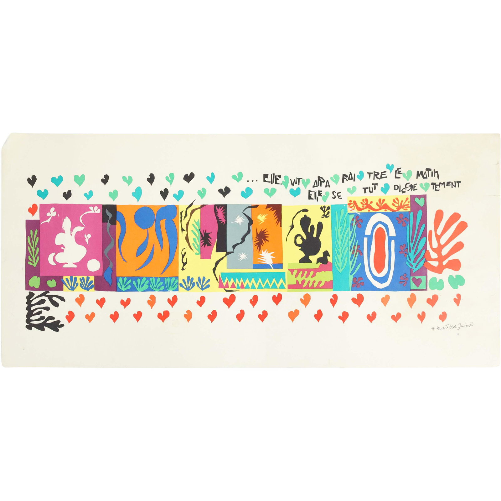 Henri Matisse Juin 50 - Vintage Lithograph, unframed (1 of 10)