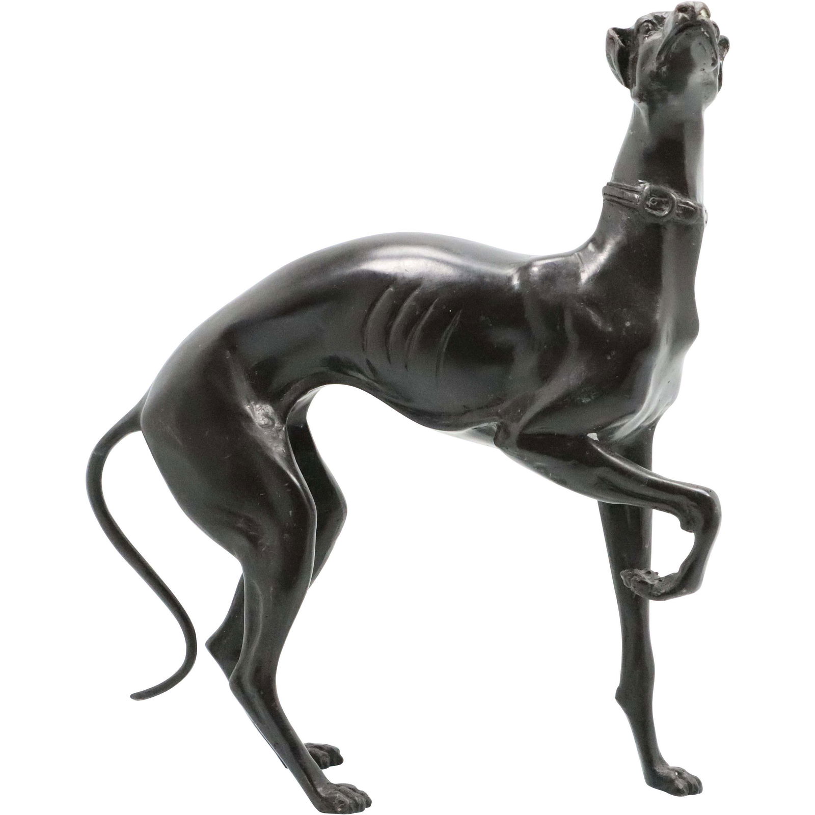 Cast Bronze Greyhound Dog Figure Statue (1 of 12)