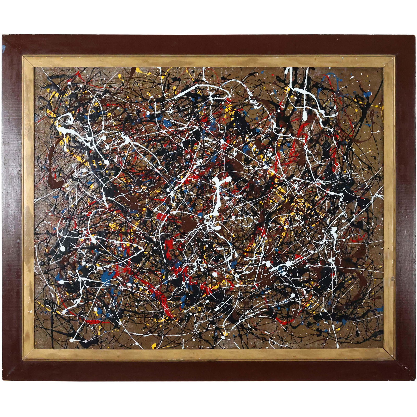 Thomas Pulgini, American, Oil/c Drip Art Abstract (1 of 8)