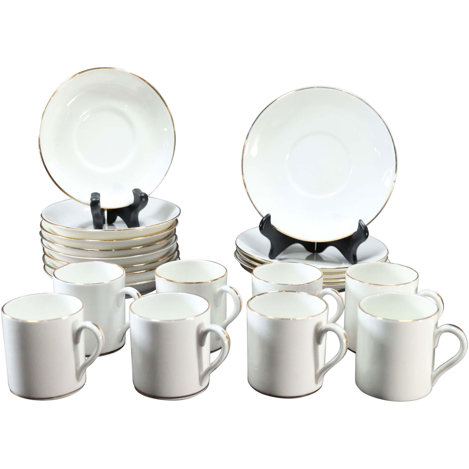 20 Pcs Staffordshire England TIFFANY & CO Cups, Saucers (1 of 11)