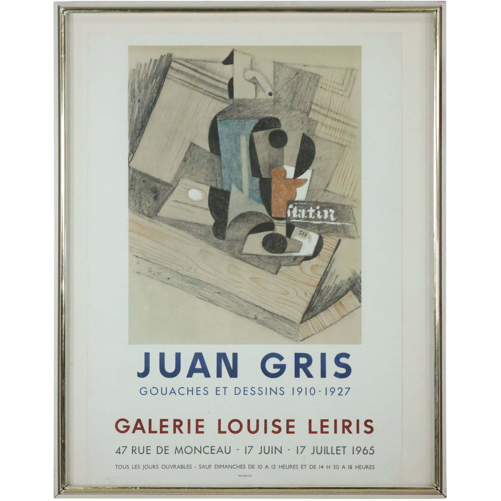 Vintage Juan Gris 1965 Exhibition Poster (1 of 7)