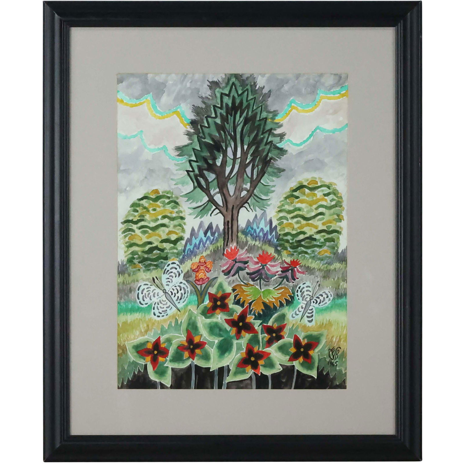 Charles Ephraim Burchfield, attributed, Watercolor Land (1 of 8)