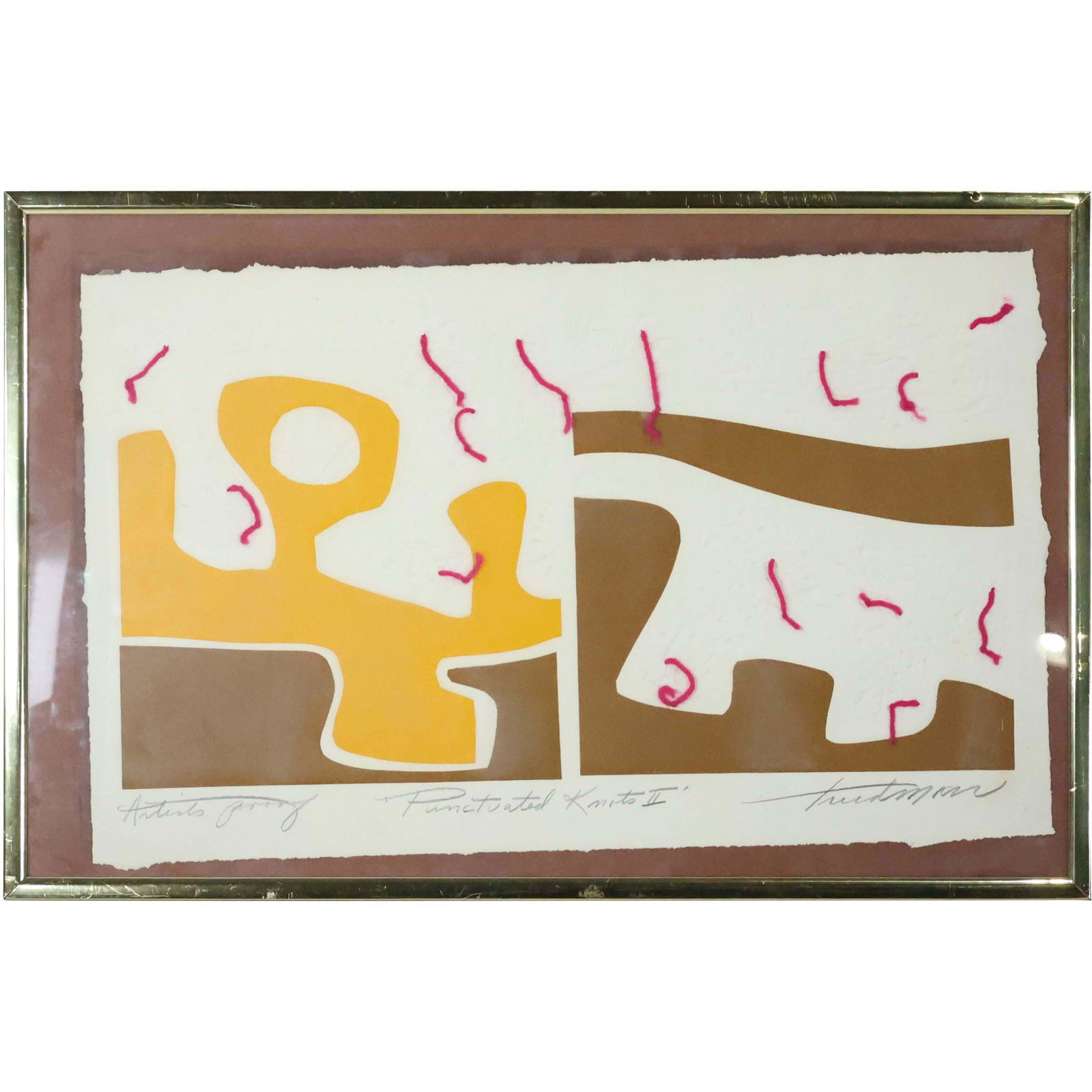 Trudman, Lithograph Mixed Media Punctuated Knots A.P. (1 of 10)