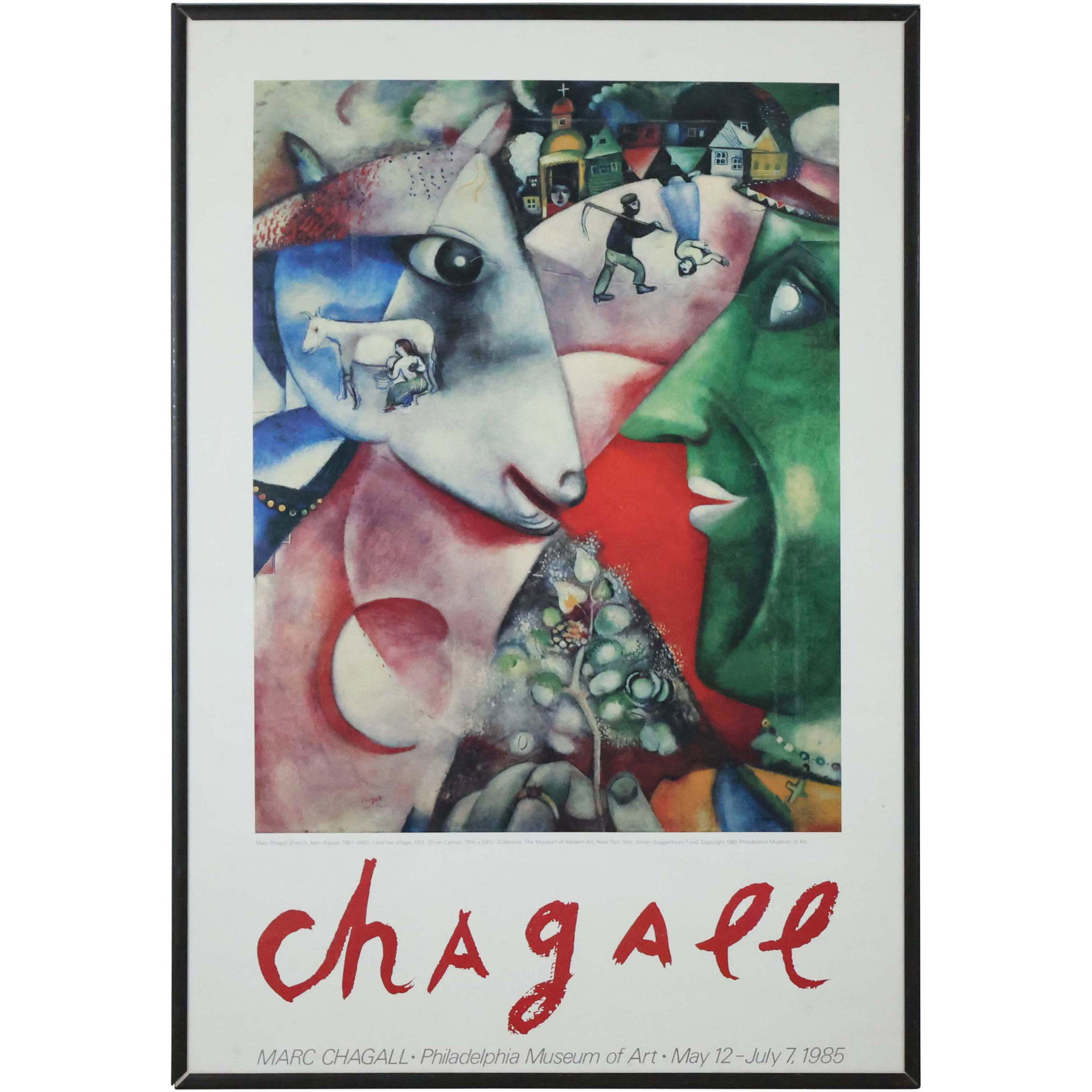 MARC CHAGALL Exhibition Poster 1985 Phila Museum of Art (1 of 9)
