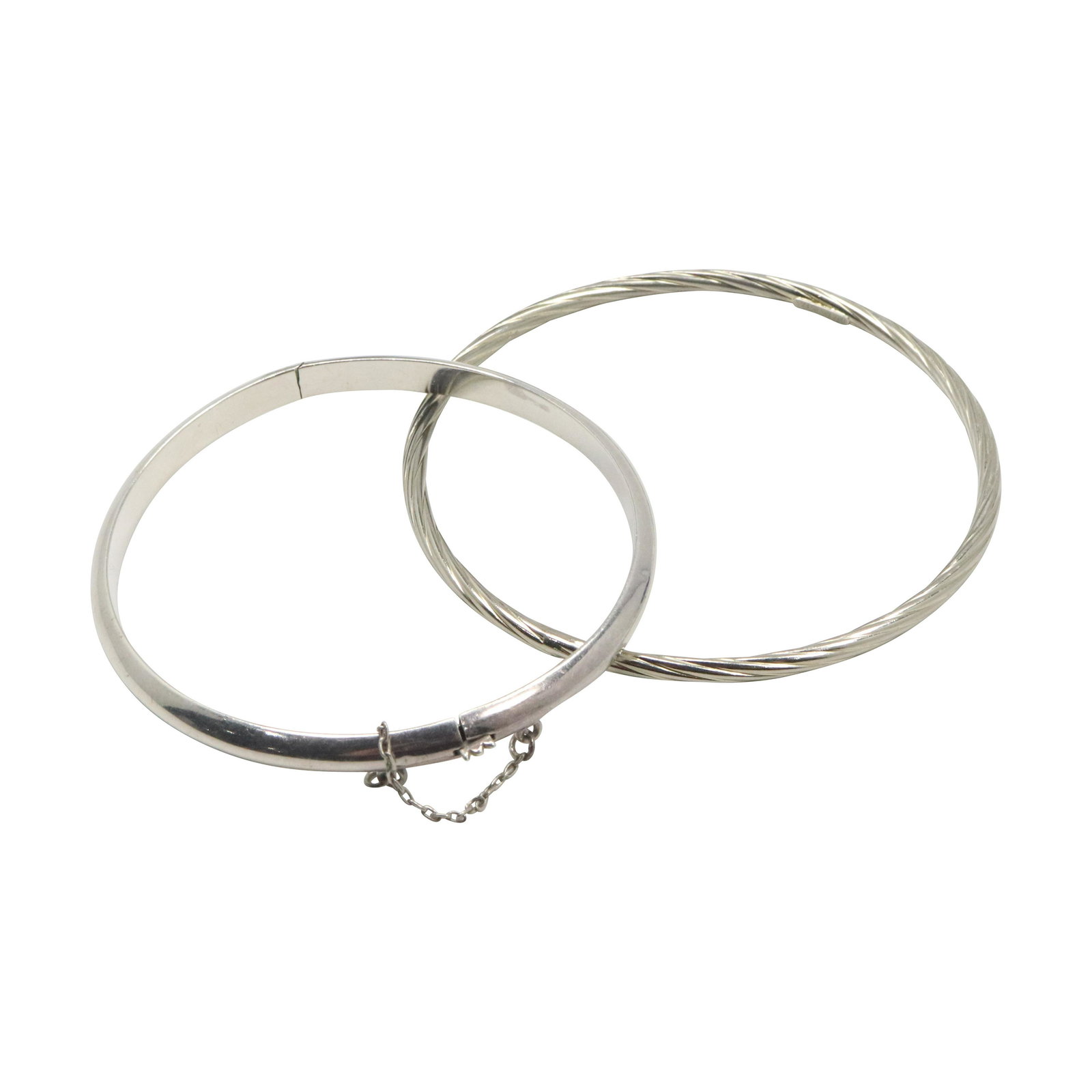 [2] .925 Sterling Silver Bangle Bracelets (1 of 5)