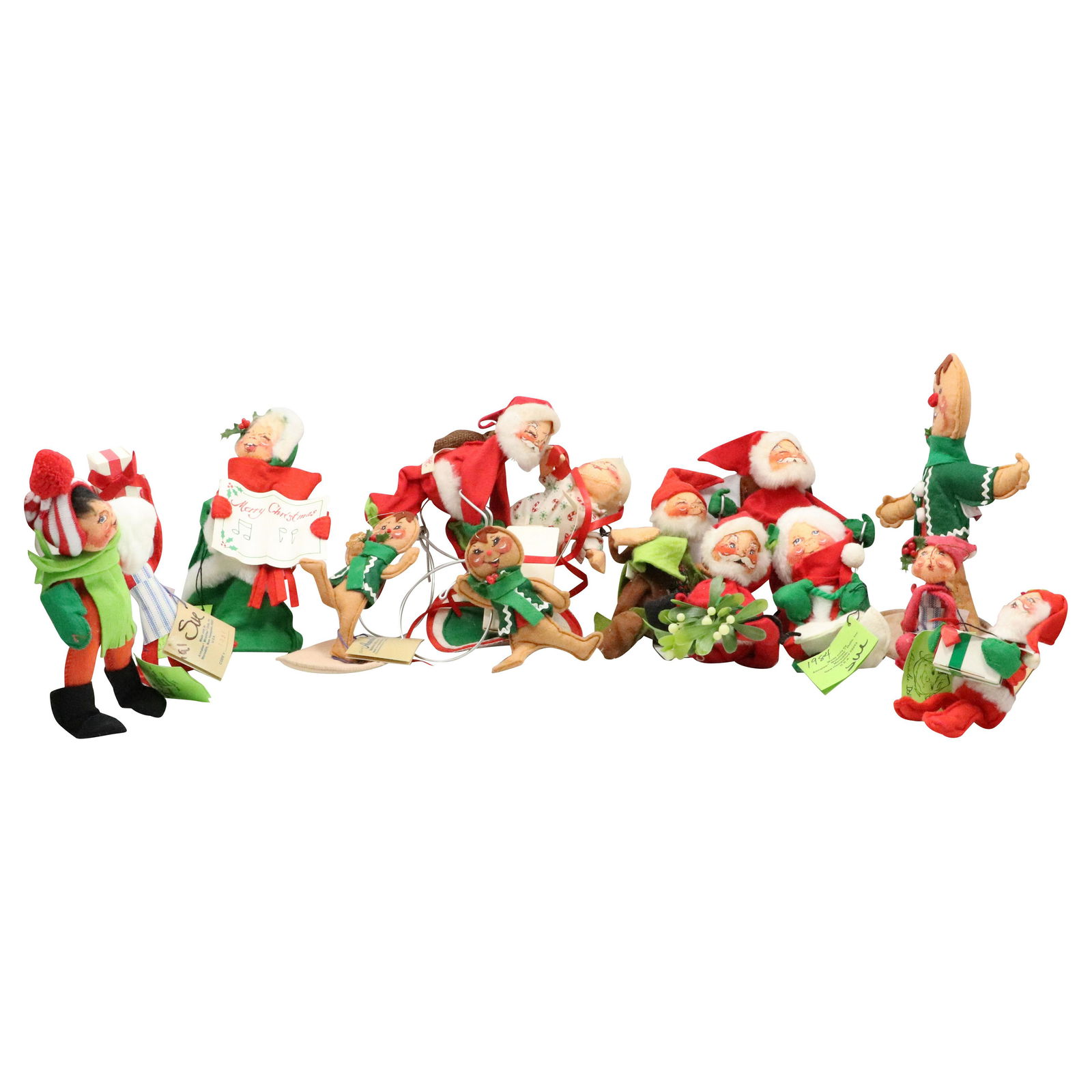 14 Assorted Annalee Christmas Santa Helpers Dolls (1 of 18)