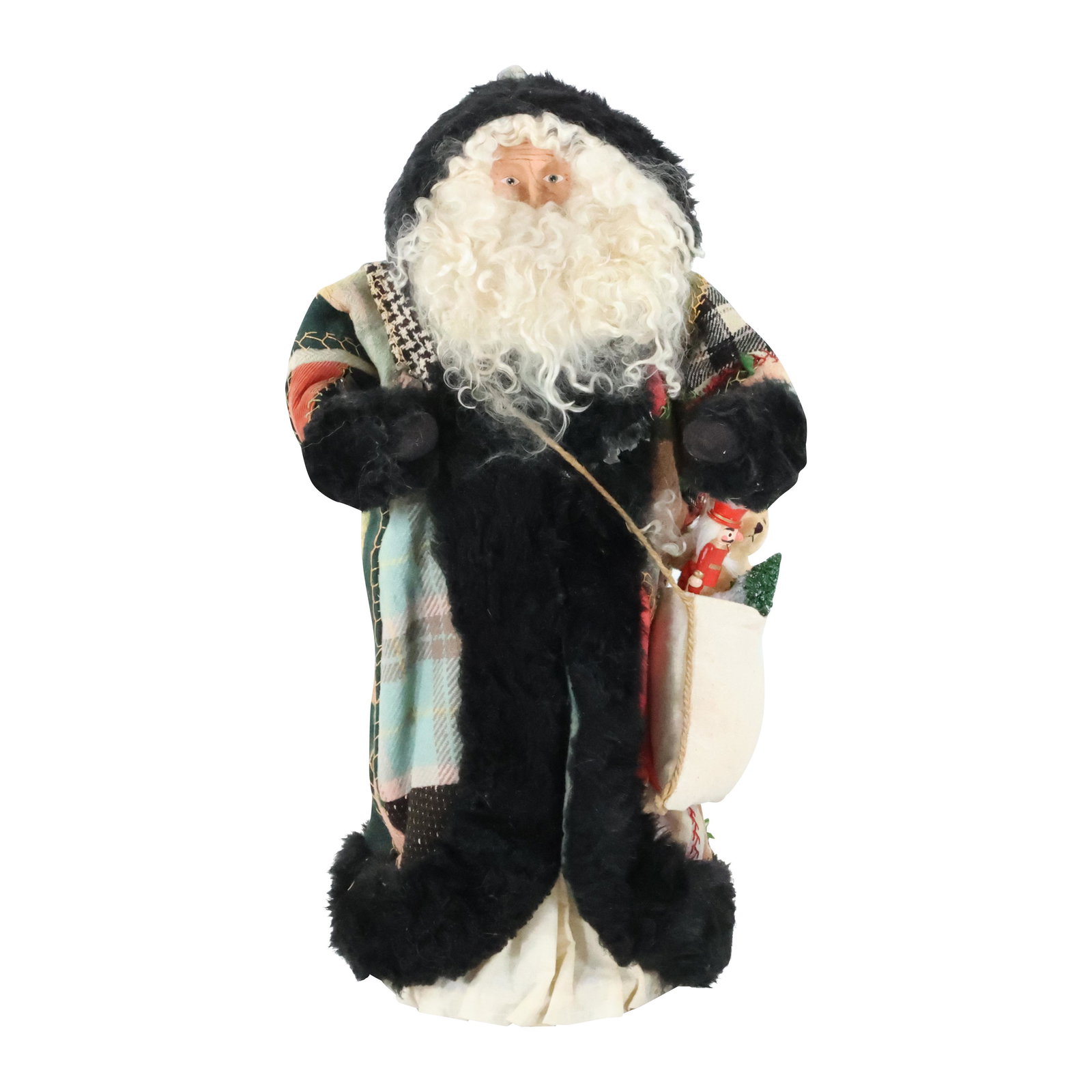 Saint Nicholas Figure Wearing Patchwork Coat (1 of 6)