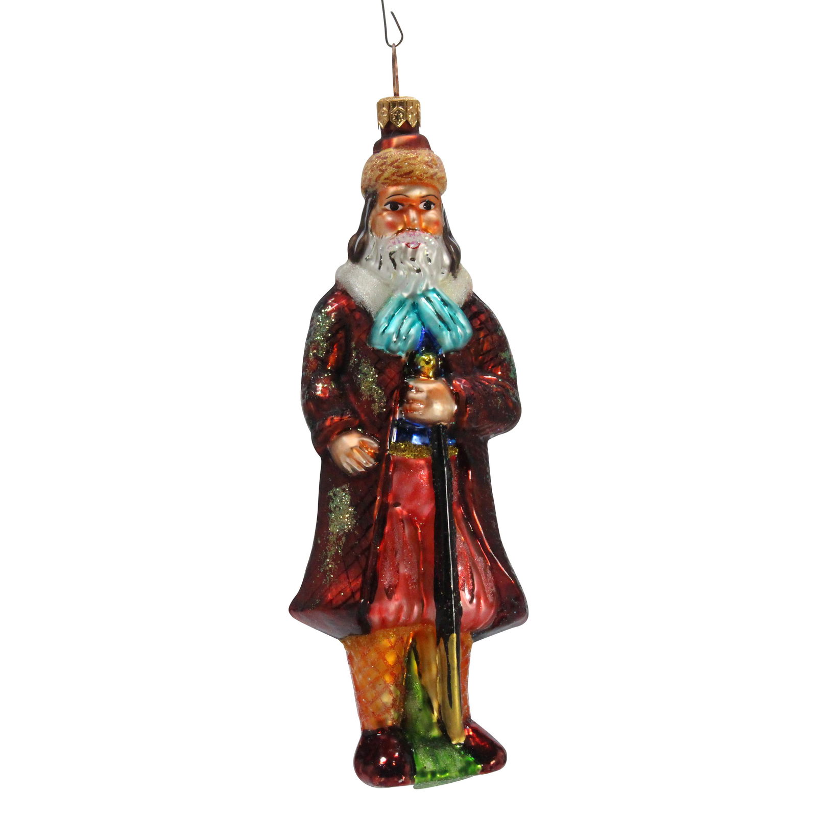 7.5 inch "King" Figure Glass Christmas Ornament (1 of 8)