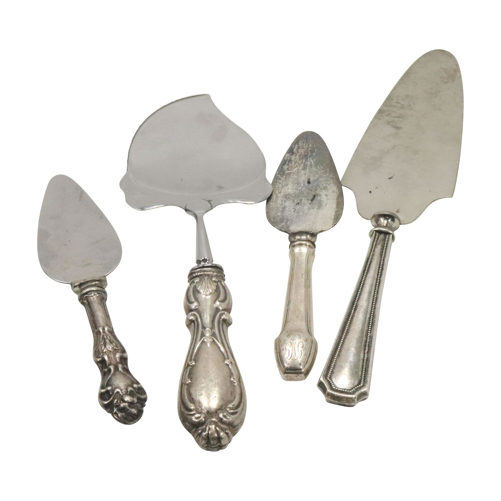 4 Assorted Sterling Silver Handled Pie Knives (1 of 12)