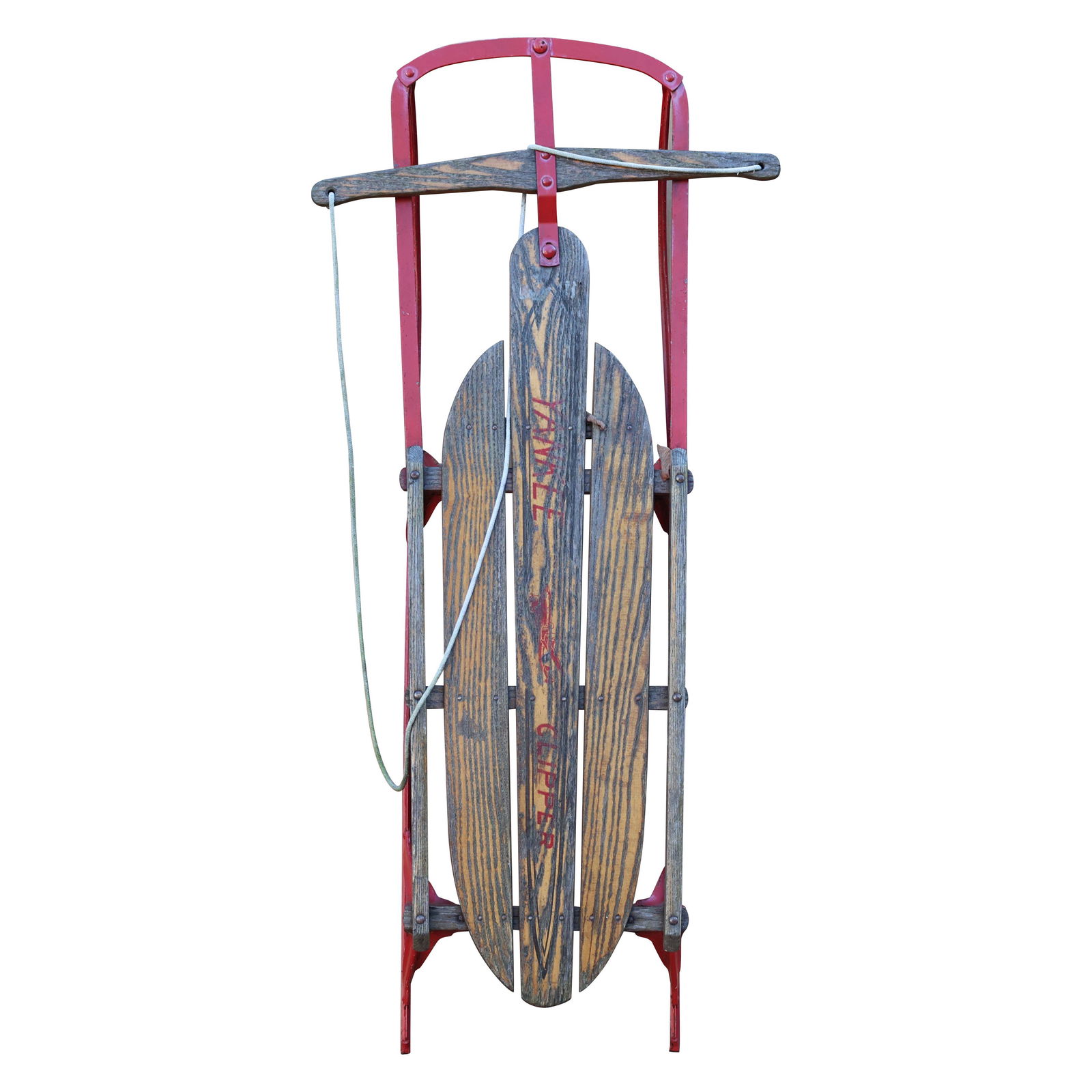 Vintage Yankee Clipper Sled Wood Slats and Metal (1 of 9)