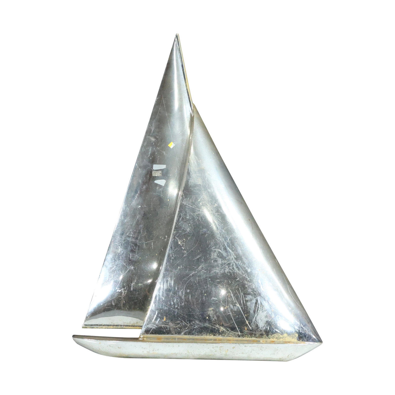1970's Chromed Plastic Sailboat Wall Store Display (1 of 7)