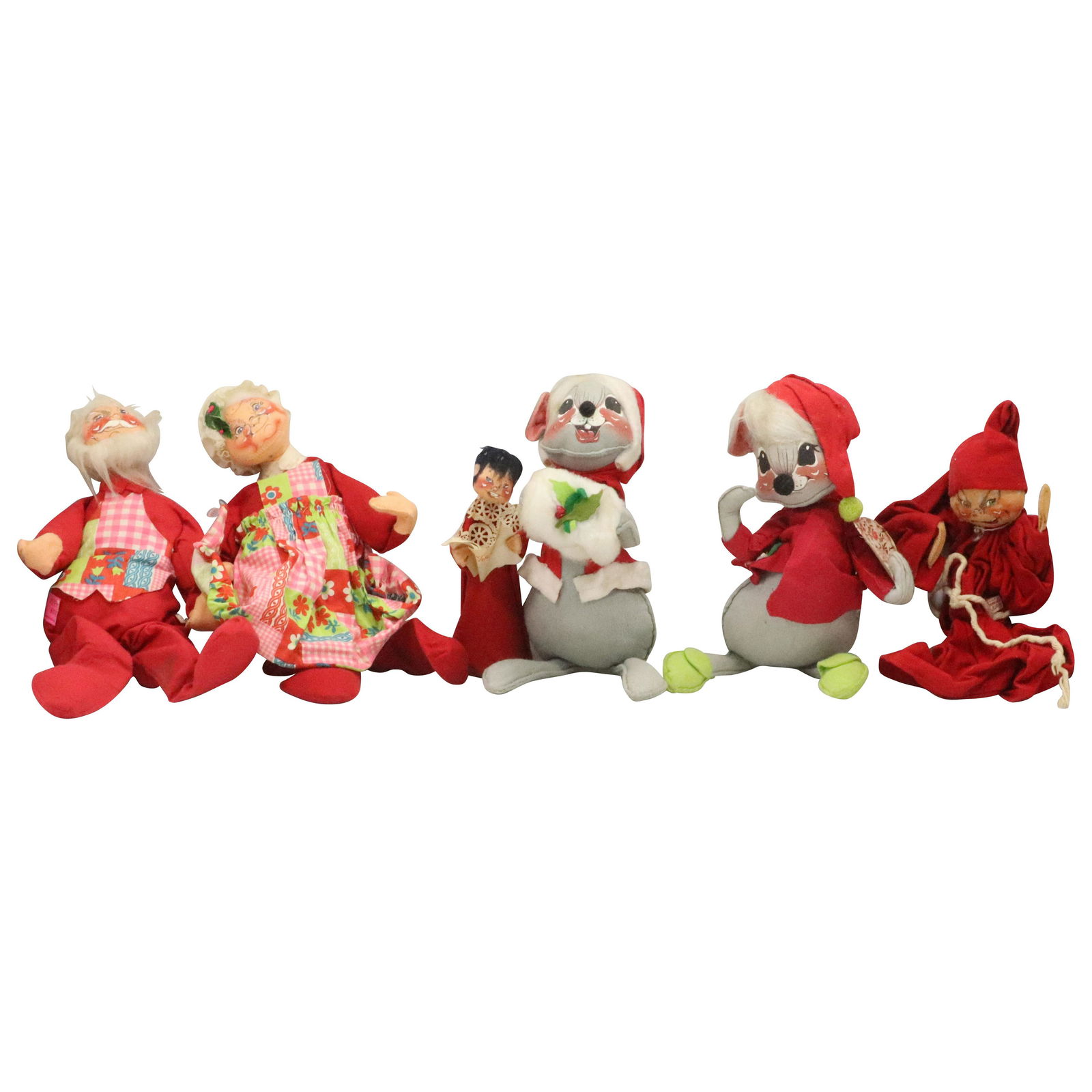 6 Assorted Annalee Christmas Doll Figures (1 of 10)