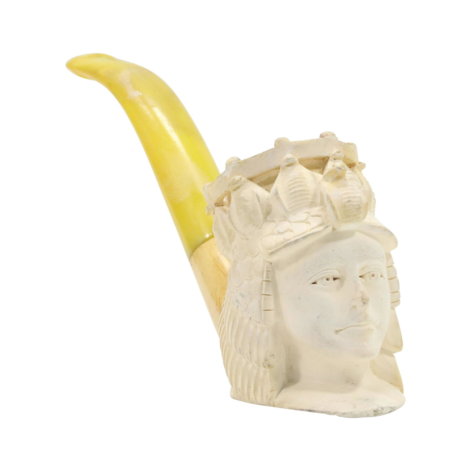 Carved Meersham Pipe Head of an Egyptian King (1 of 6)