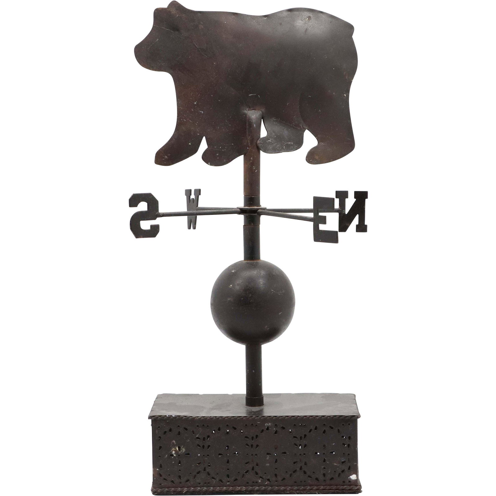 Metal "Bear" Weathervane with Directionals on Base (1 of 12)