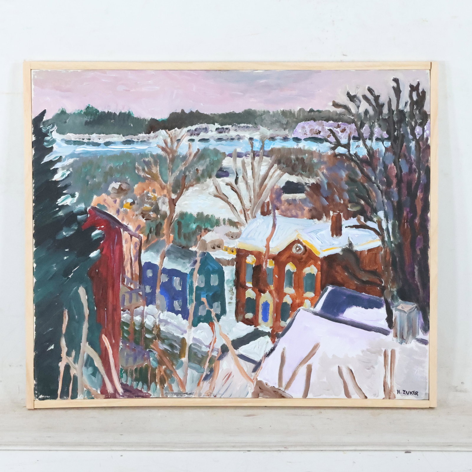 Herman Zuker, b.1959 Polish, Hudson River at Saugerties (1 of 9)