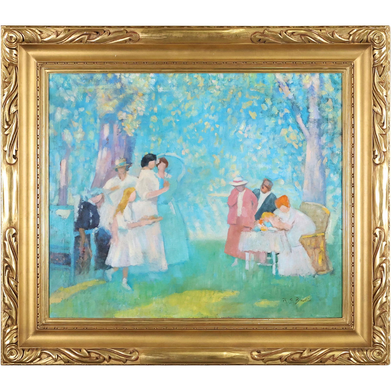 American School; Oil - The Garden Party (1 of 12)