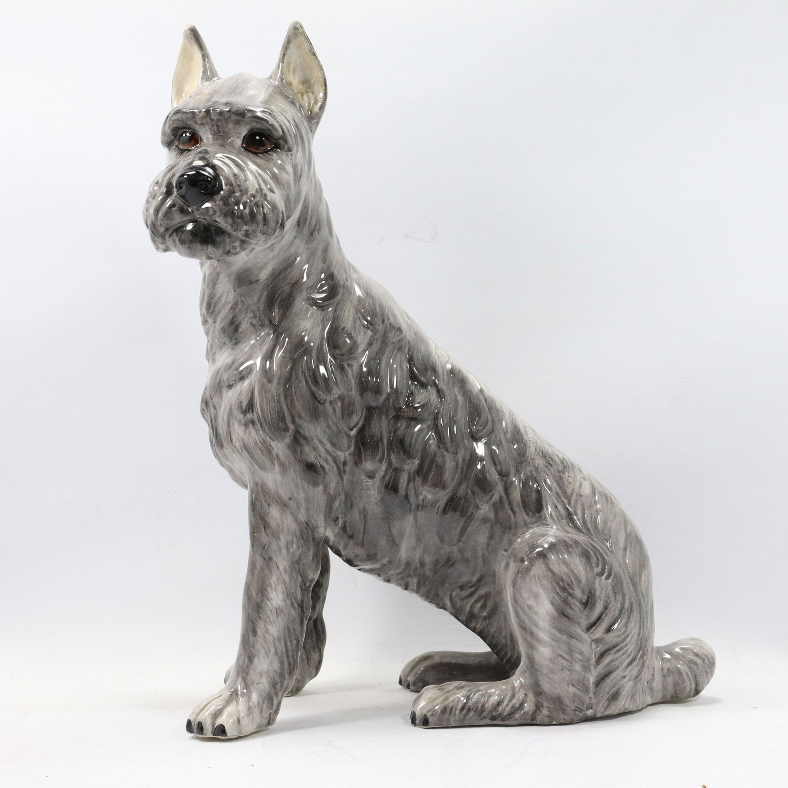 Large Vintage Ceramic Terrier Dog Figure (1 of 10)