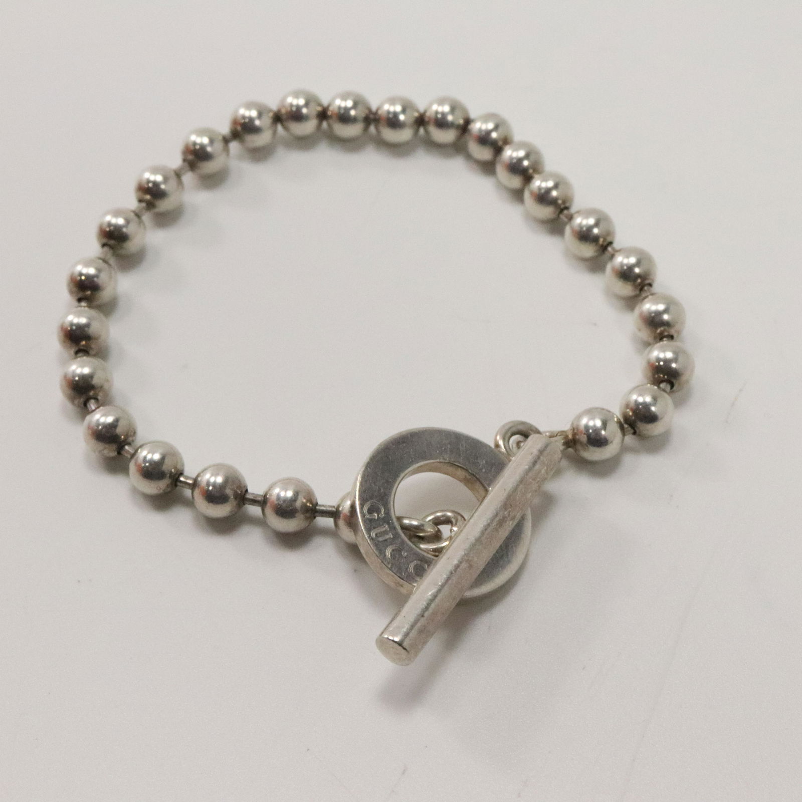 GUCCI .925 Sterling Silver Toggle Bracelet (1 of 6)