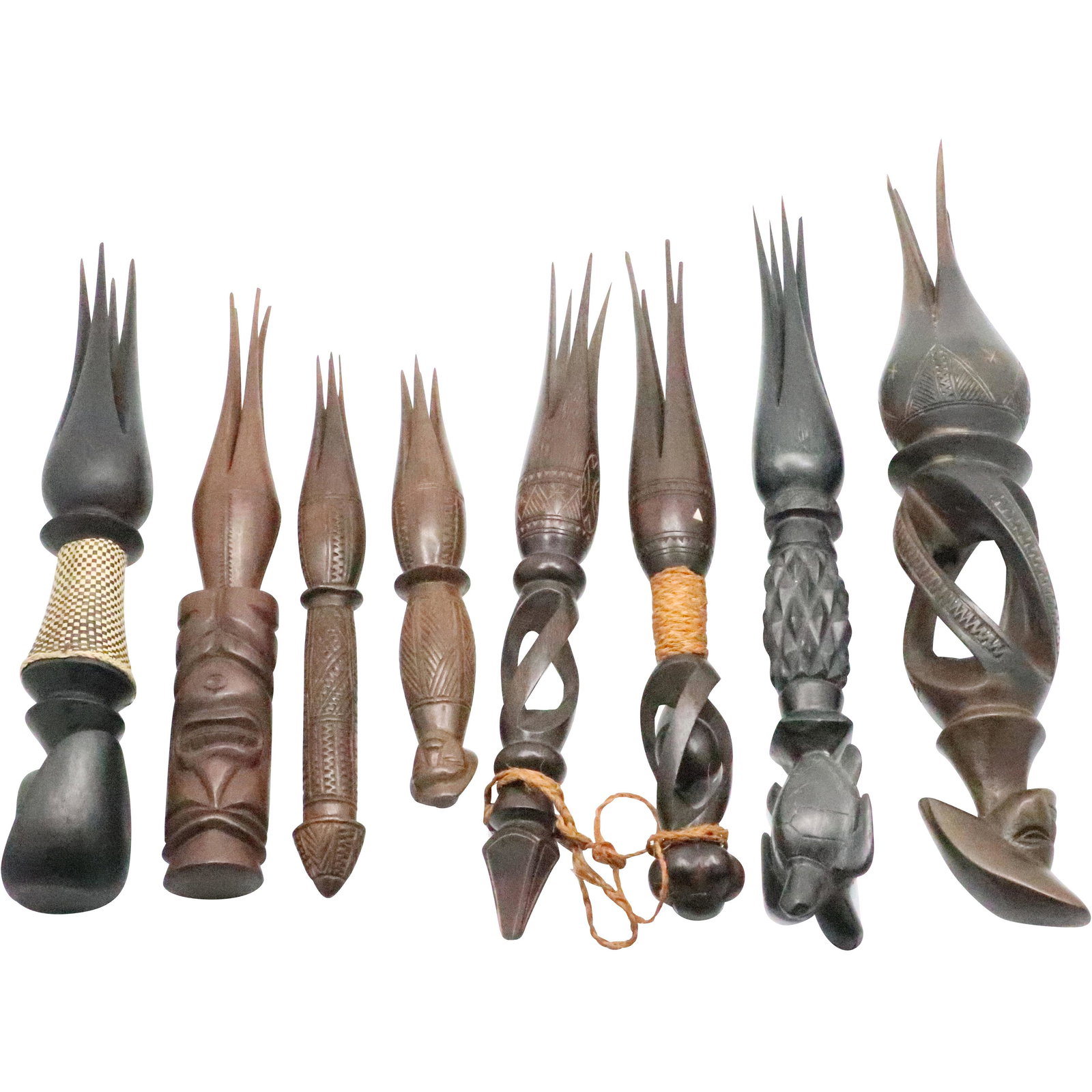 8 African Four-prong Spears for Fishing, Small Reptiles (1 of 20)