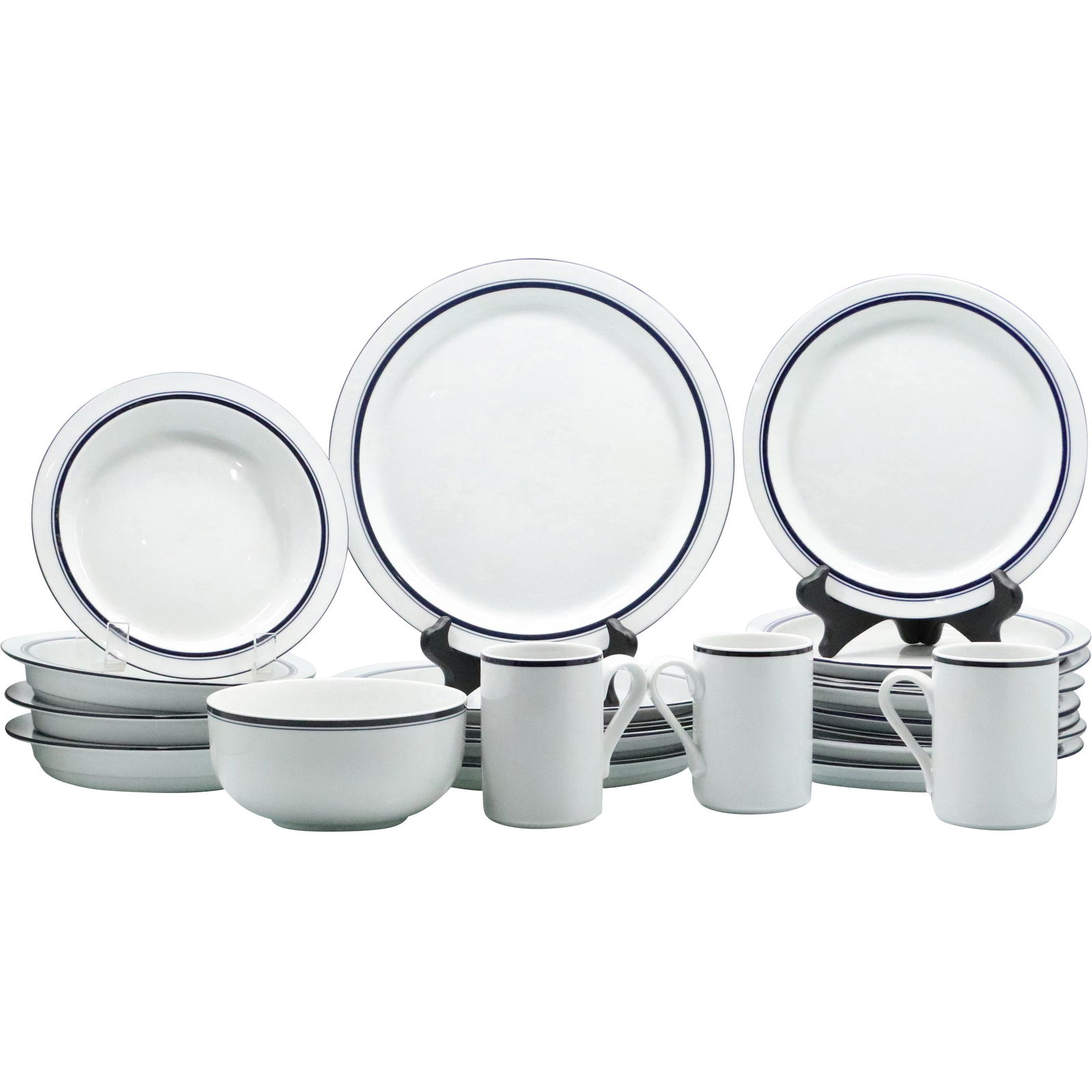 21 Pcs. DANSK "Bistro" Porcelain Dinnerware (1 of 20)