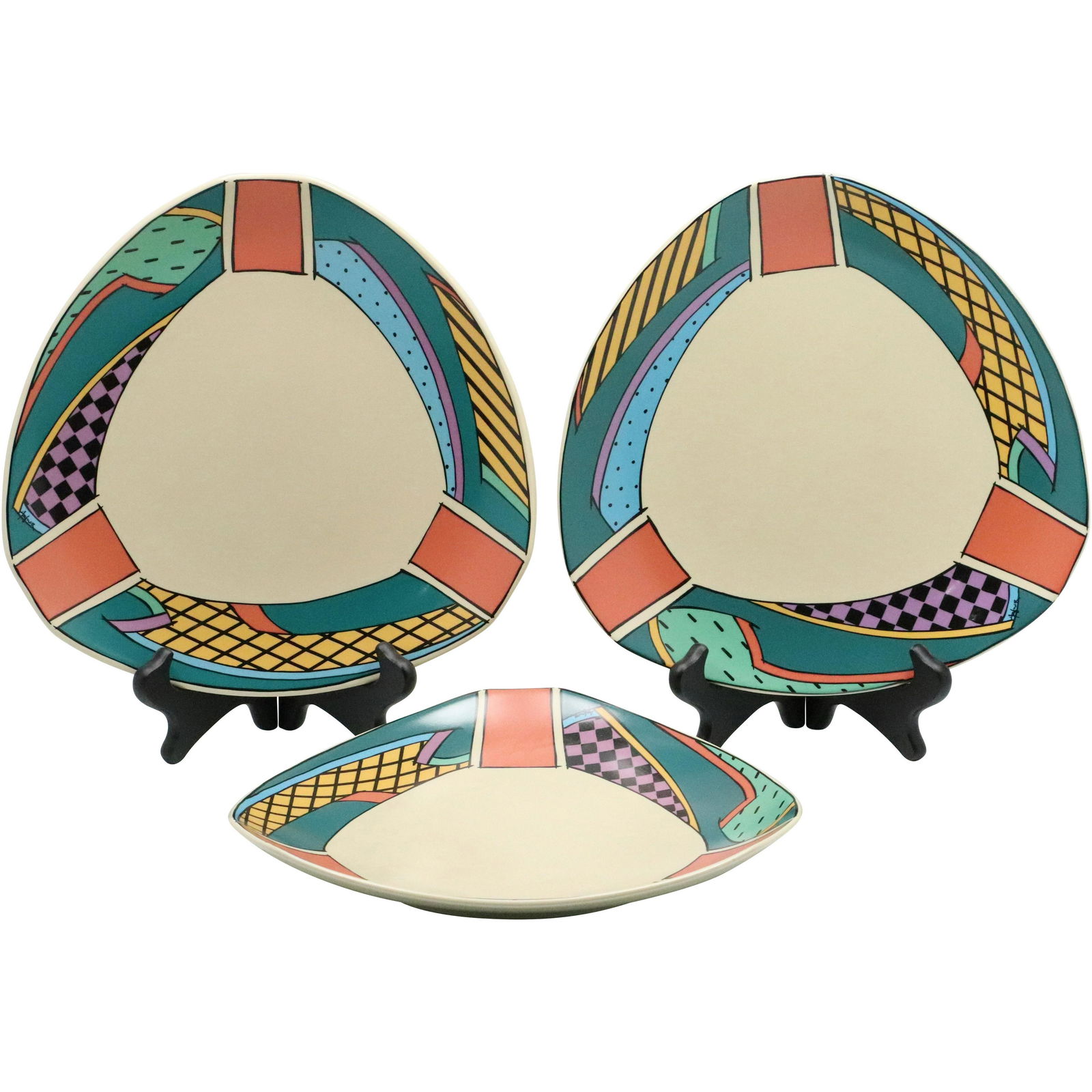 3 Rosenthal Studio Line Dorothy Hafner Abstract Plates (1 of 8)