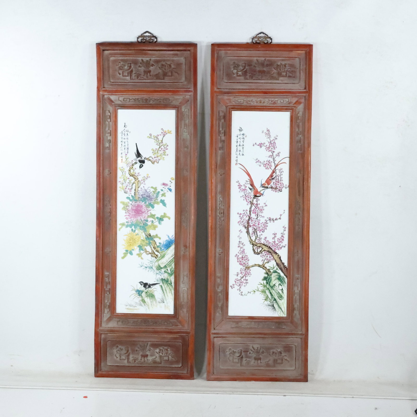 [2] Chinese Porcelain Tile Art in Wood Framed Panels (1 of 20)