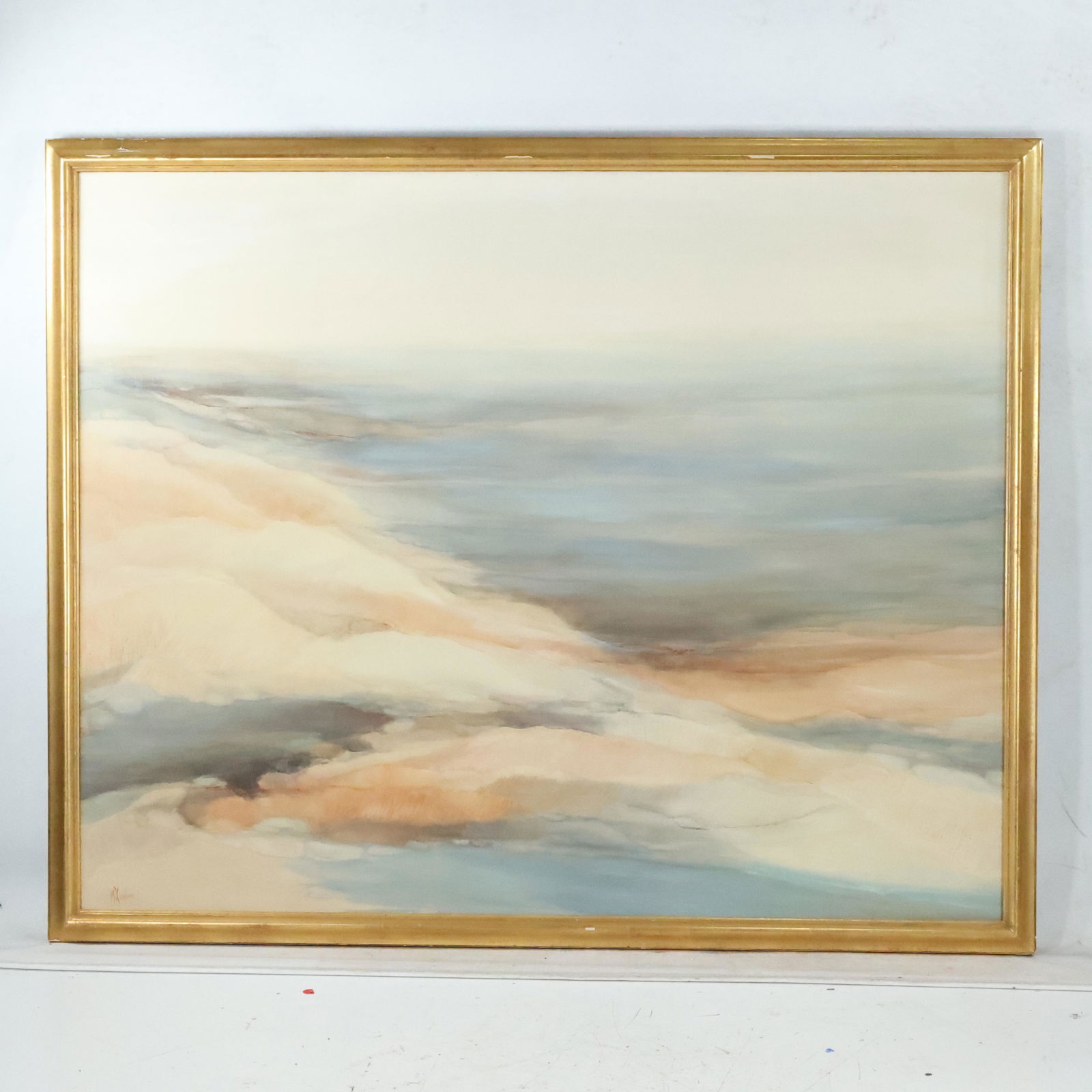 Marilyn Kaplan 1977, Large Oil/c Painting Seascape (1 of 6)