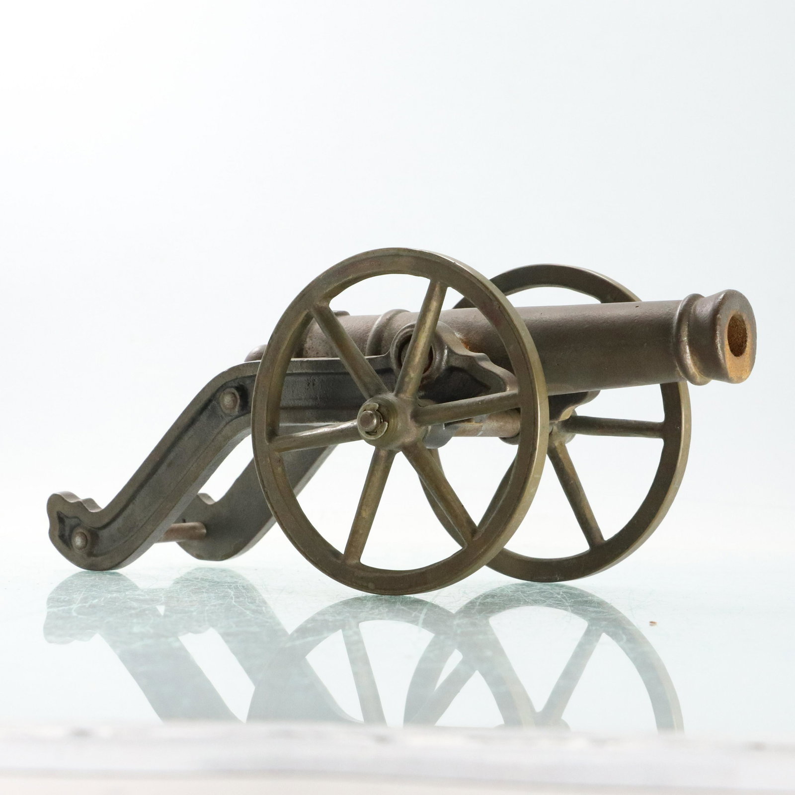 Cast Iron Civil War Toy Cannon with Brass Wheels (1 of 7)