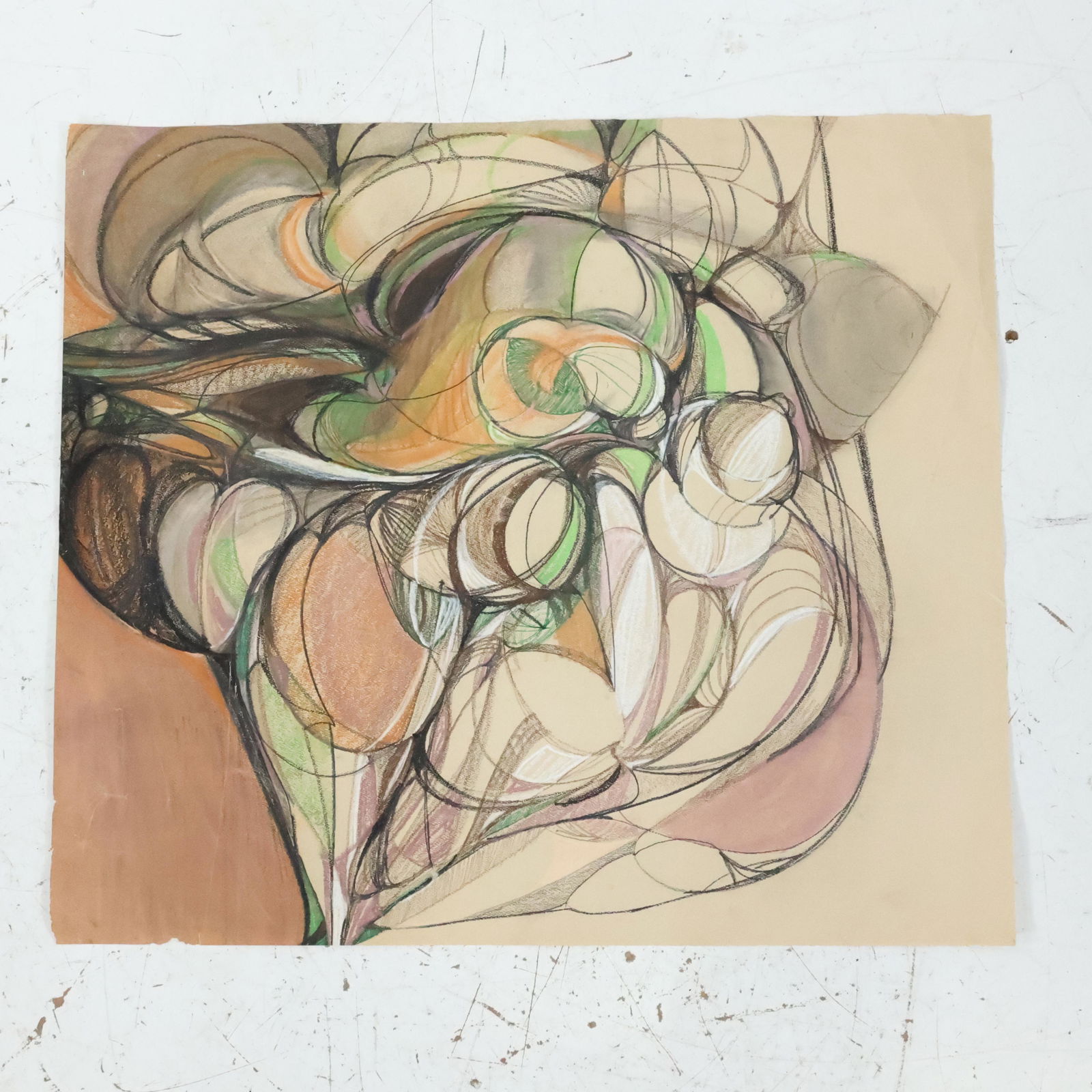 Mid-Century Modern Color Pencil "Eclipses in Motion" (1 of 10)