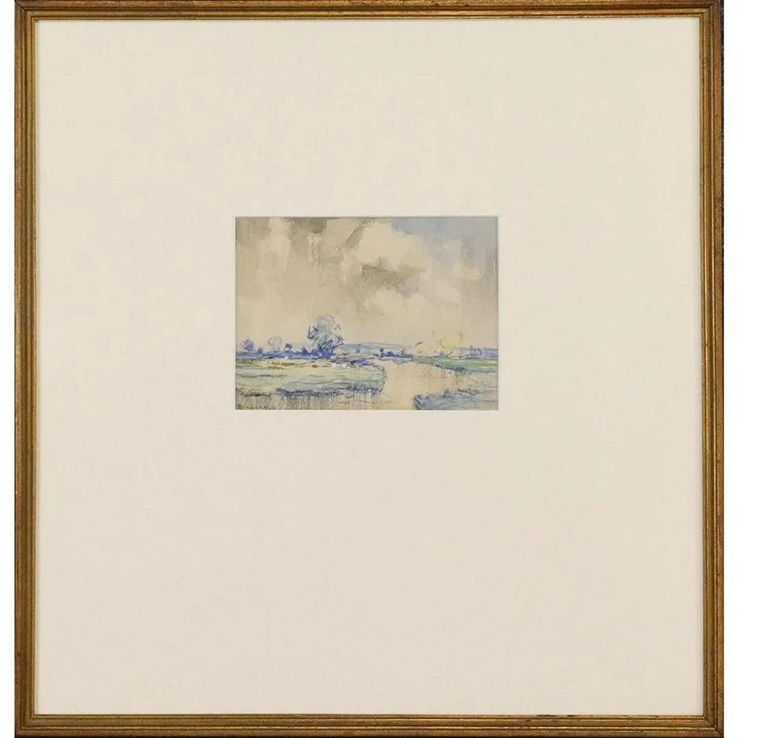 S Buannan, Impressionism Stream Landscape Signed (1 of 5)