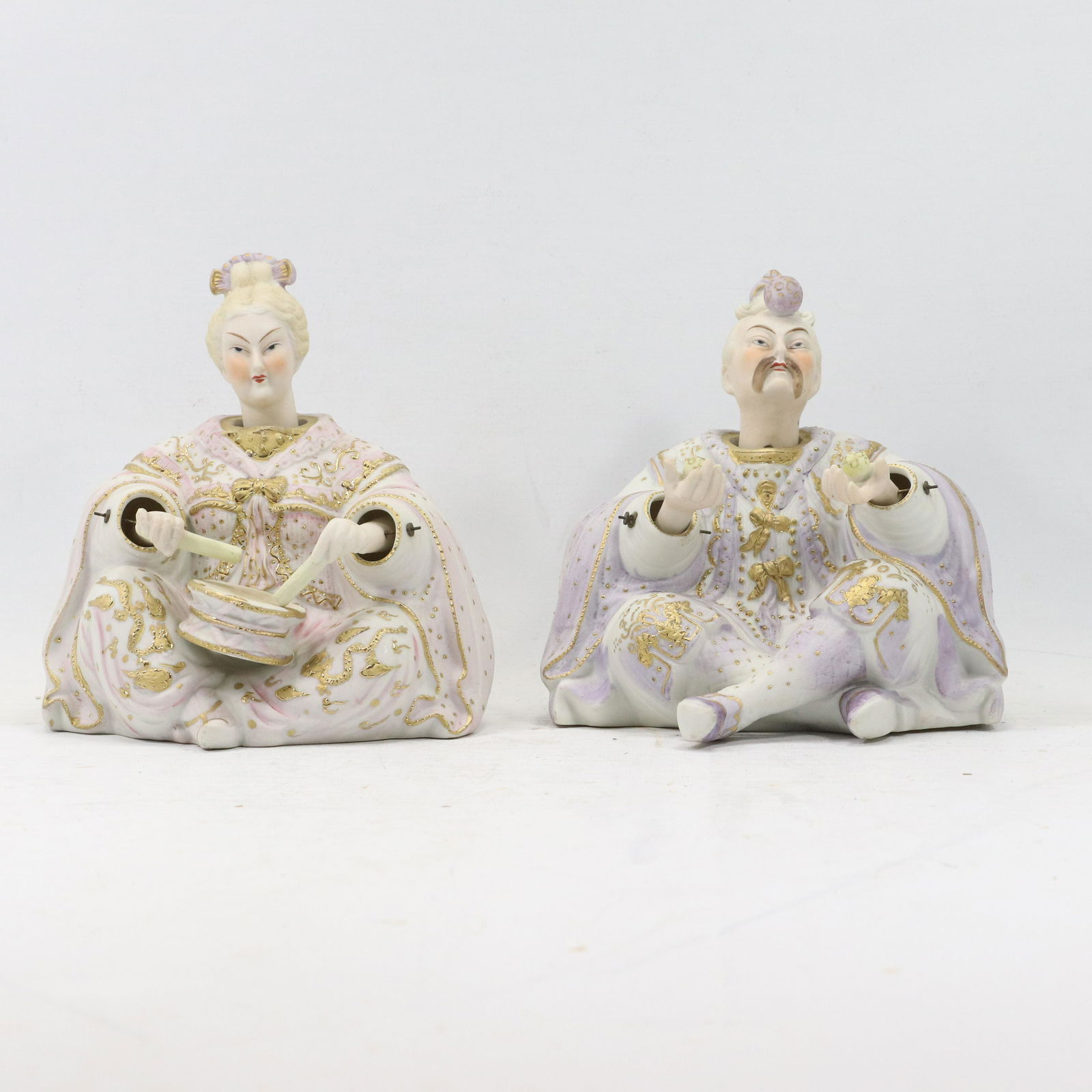 2 Ardalt Japanese Porcelain King & Queen Seated Nodders (1 of 11)