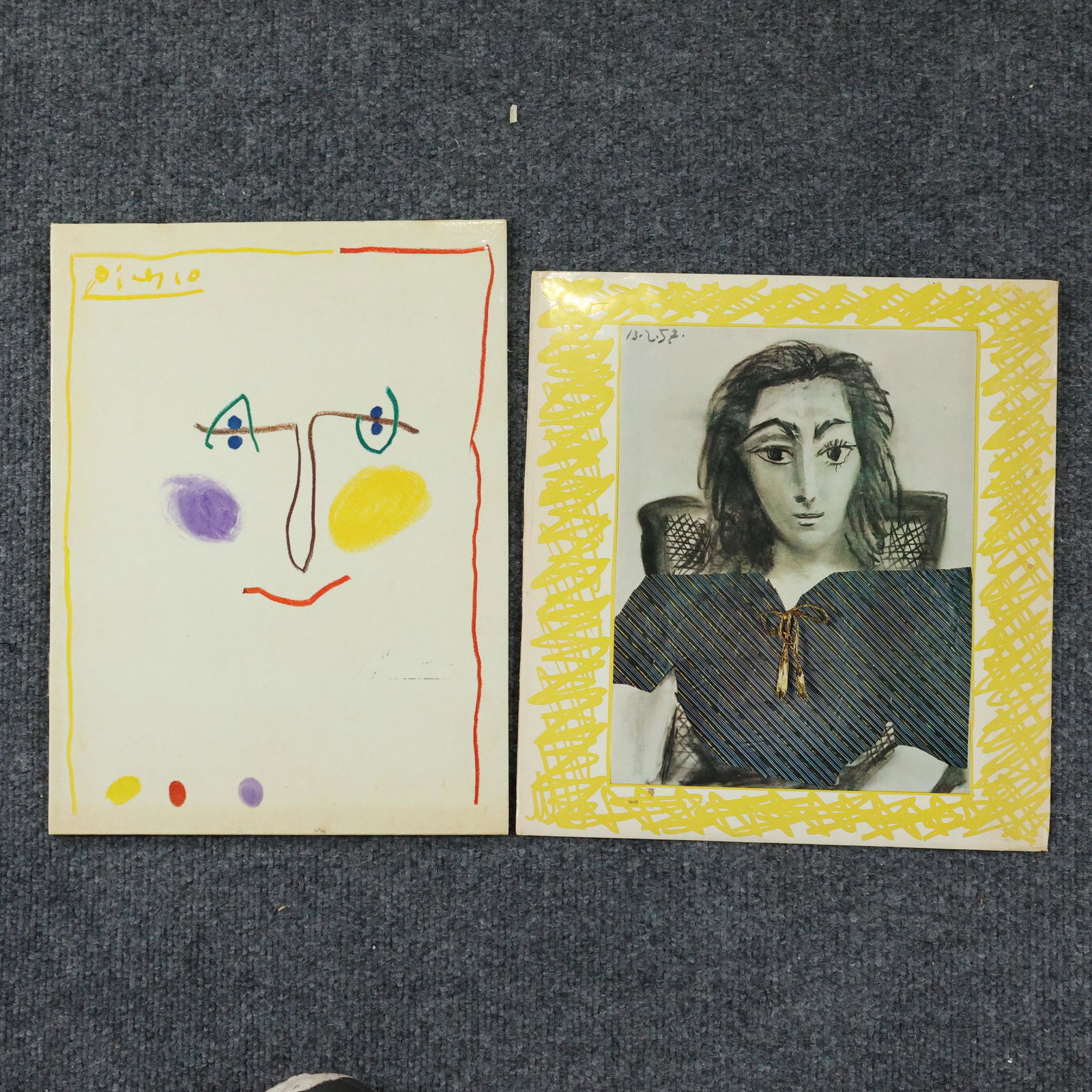 2 Pablo Picasso Vintage Book Front Cover Lithographs (1 of 5)