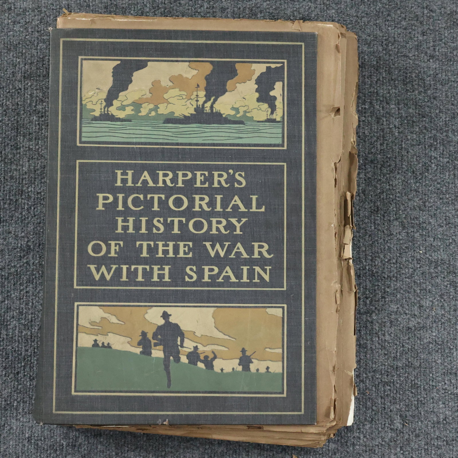 Harper's Pictorial History of the War With Spain: Harper's Pictorial History of the War With Spain. Vintage, series of booklets. size: 18 x 13