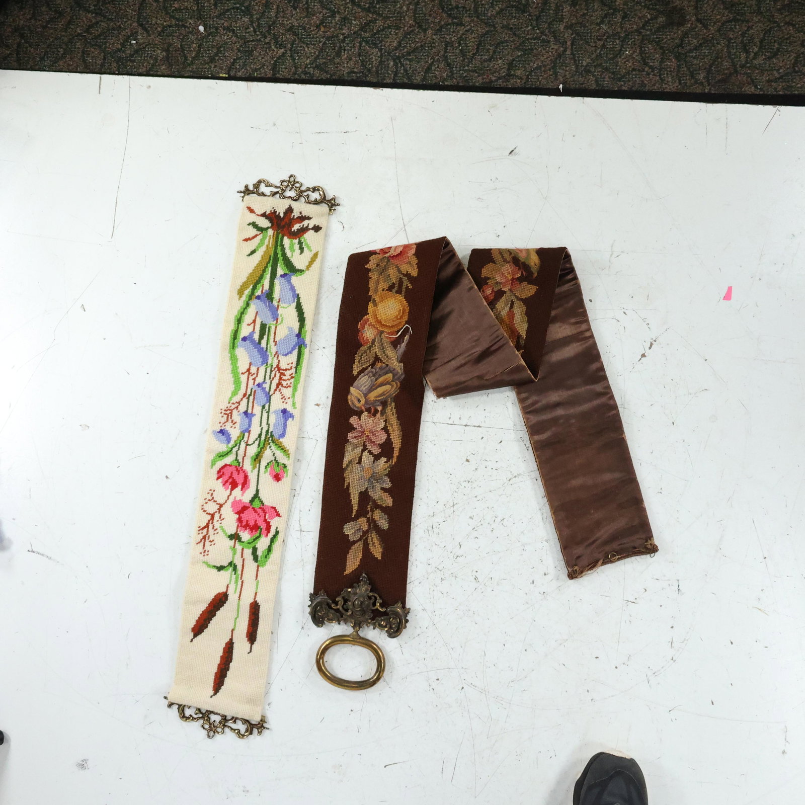 [2] Vintage Embroidered Wall Hanging Bell Straps (1 of 10)