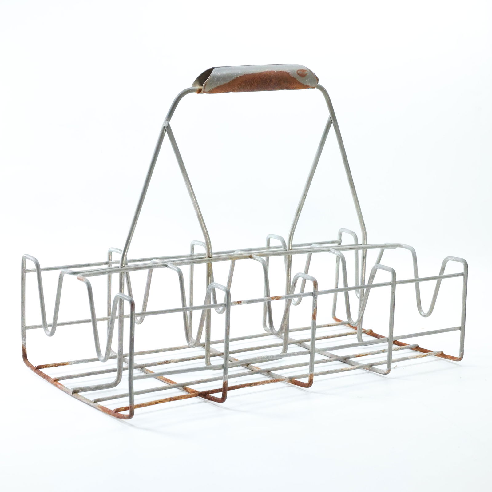 Antique Milk Bottle or Automobile Oil Bottle Carrier (1 of 9)