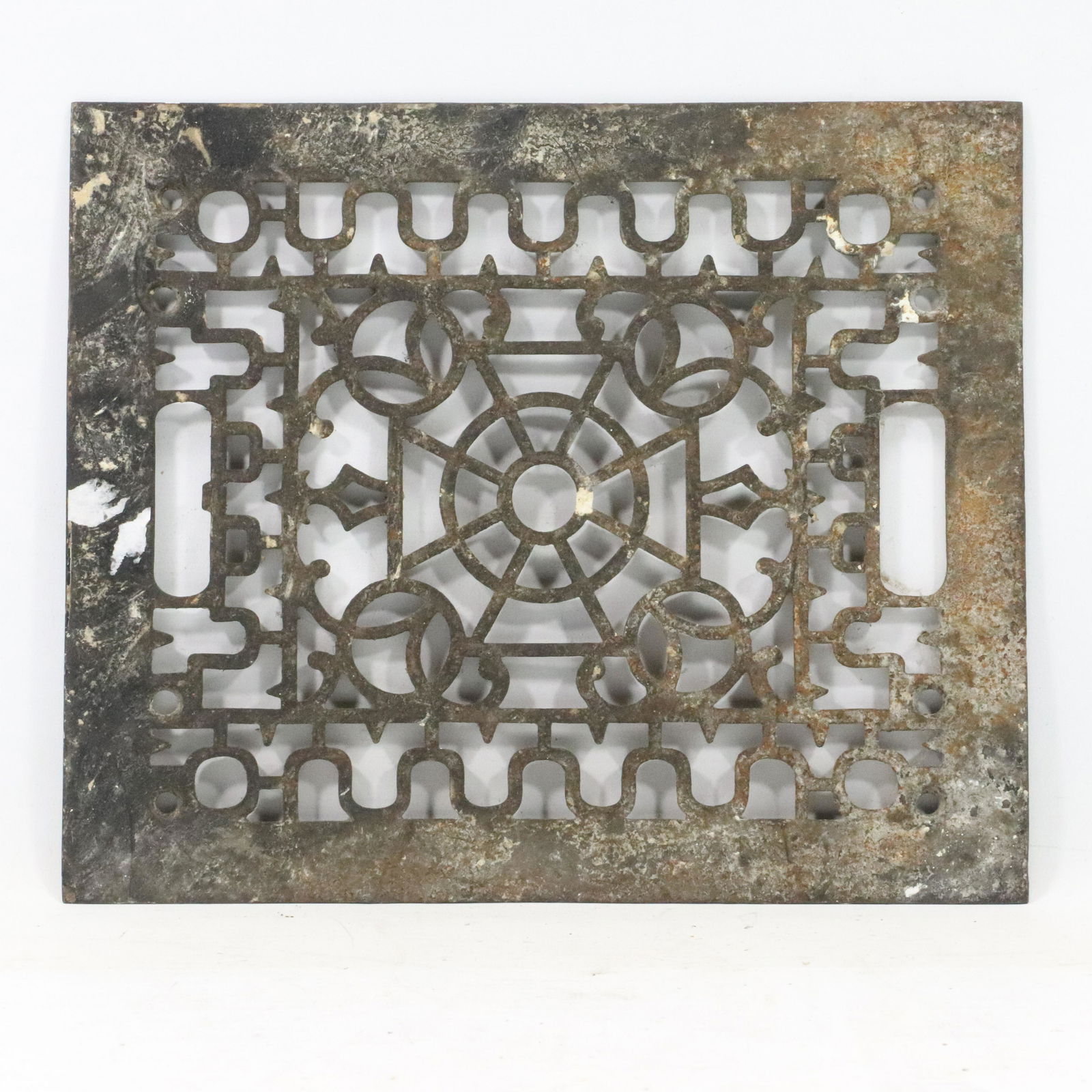 Antique Cast Iron Ornate Architectural Heat Cover Grate (1 of 7)