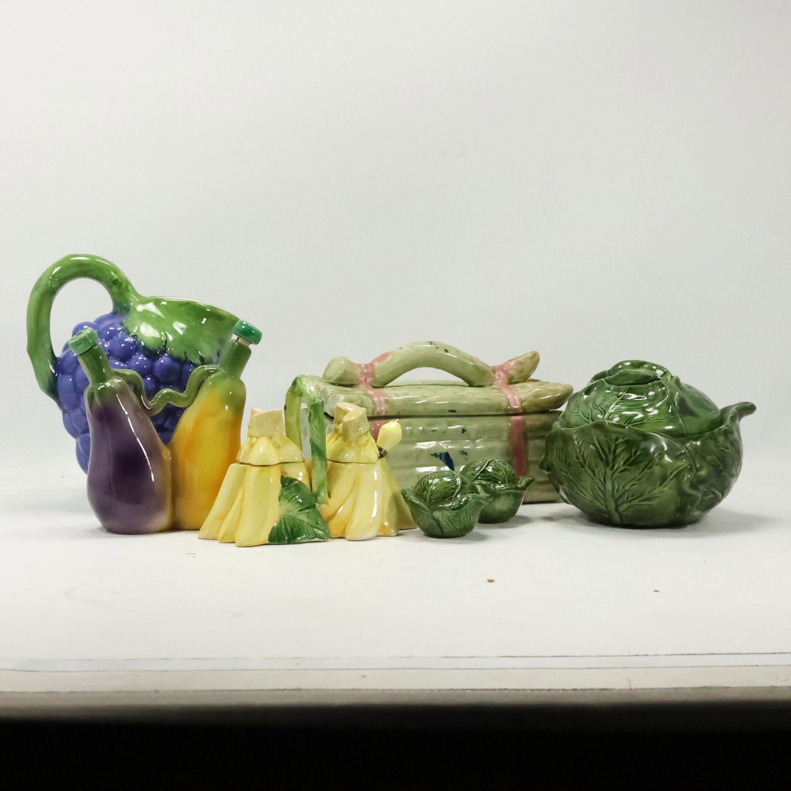 7 Assorted Ceramic Vegetables Citrus Jars Bowls Pitcher (1 of 20)