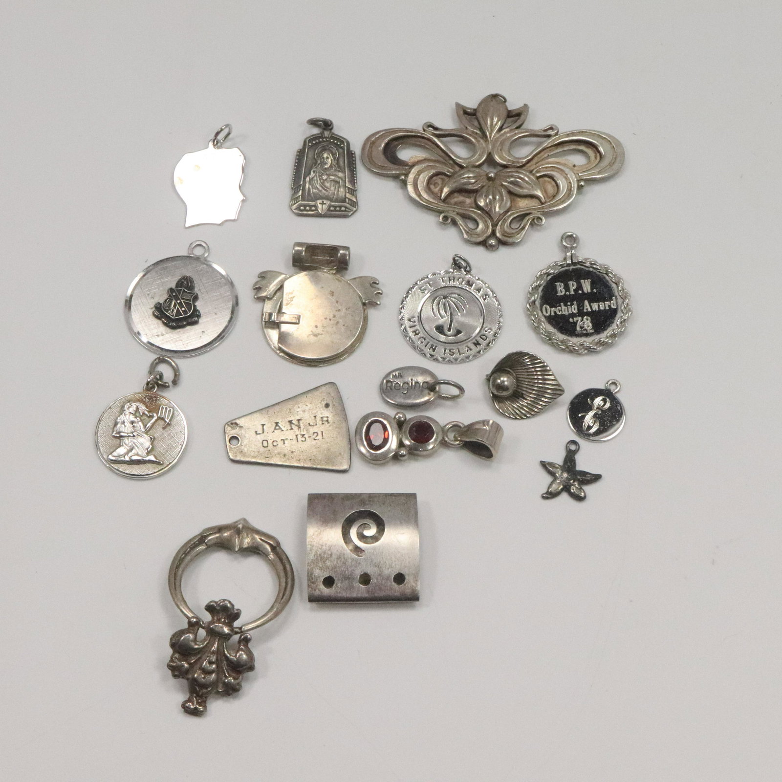 15 Assorted Sterling Silver  Charms and Pendants (1 of 9)