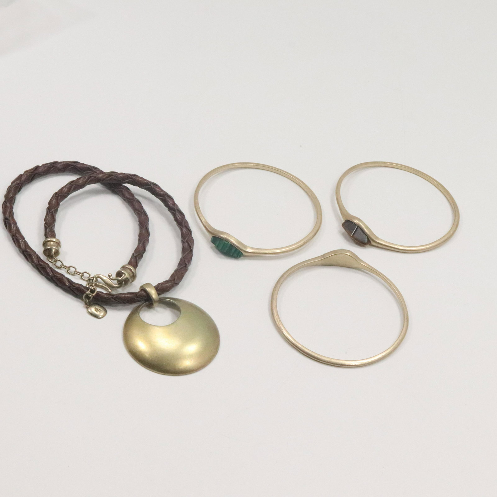 [3] Bangles Malachite Lapis Tigers Eye & Necklace (1 of 7)