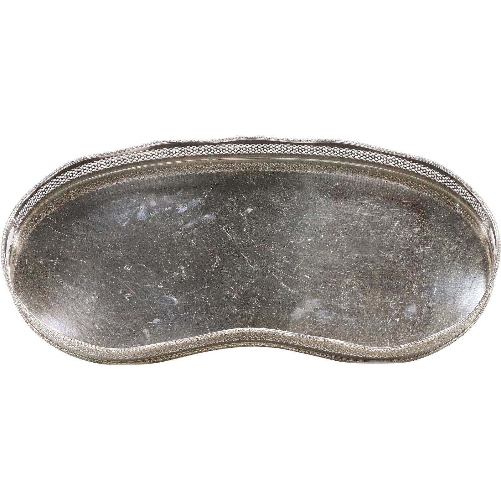IFS Ltd England Silver Plate Kidney Shaped Serving Tray (1 of 8)