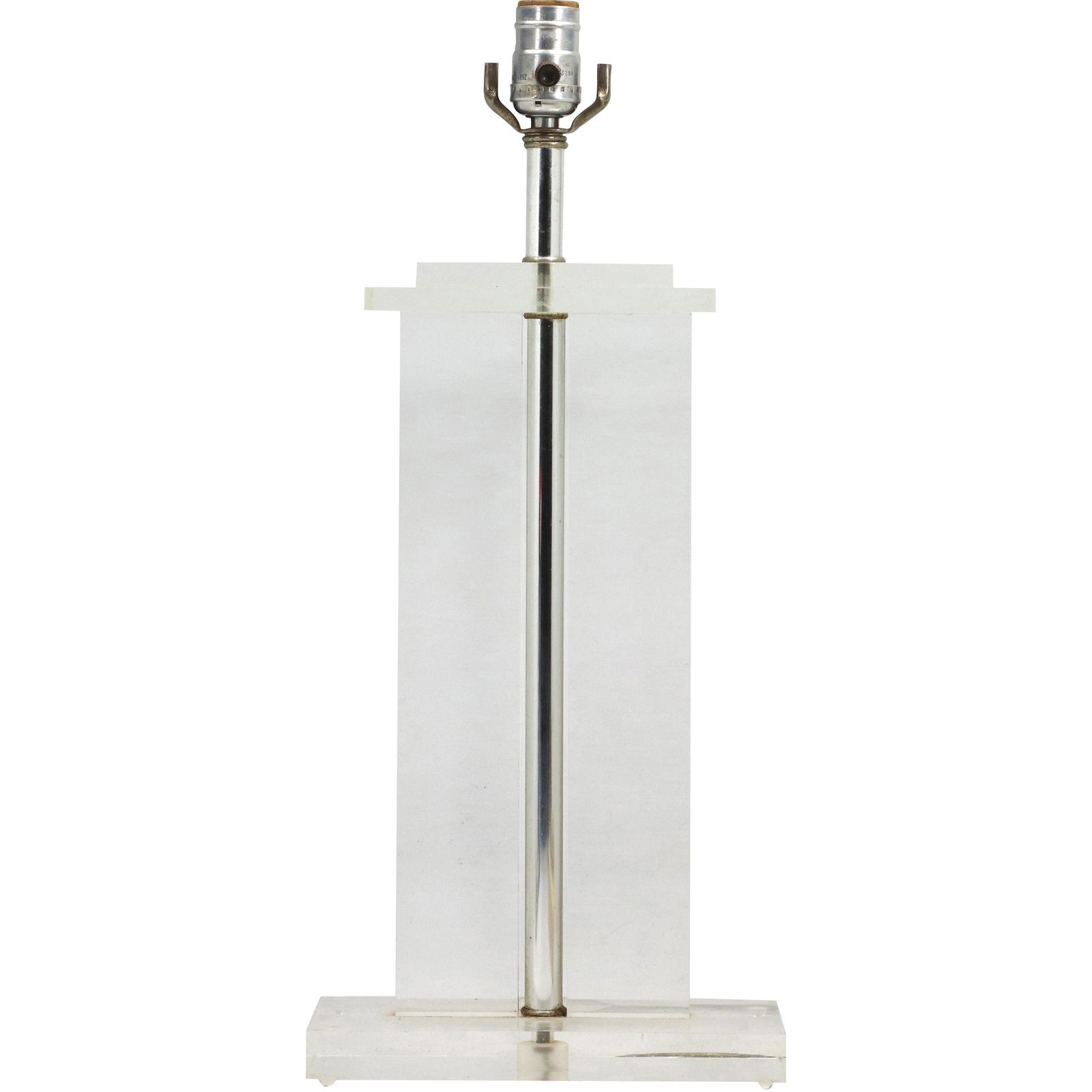 Mid-Century Modern Lucite Table Lamp Base (1 of 7)