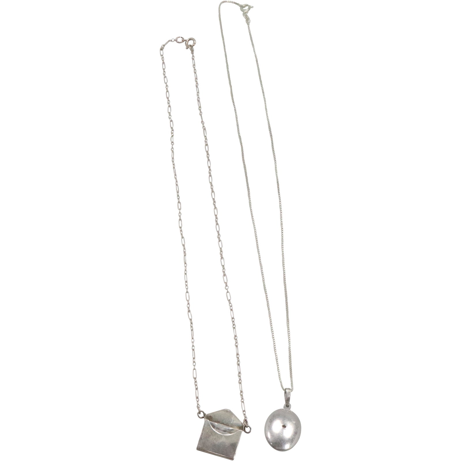 [2] Sterling Silver Pendant Necklaces (1 of 7)