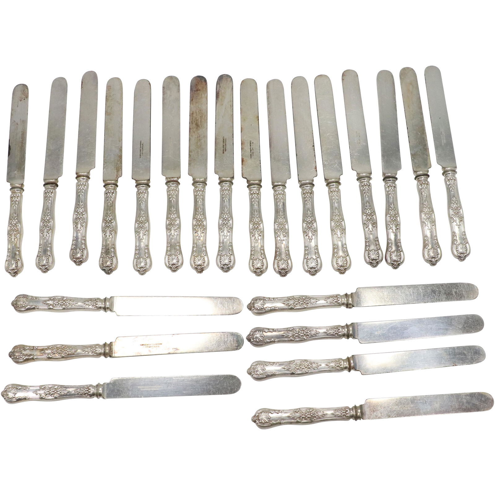 [24] Tiffany & Co Makers Silver Plate Handle Knives (1 of 9)