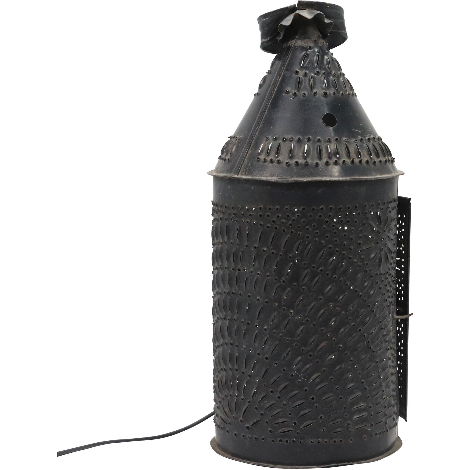 Country Tin Toleware Lantern Punched Designs (1 of 7)